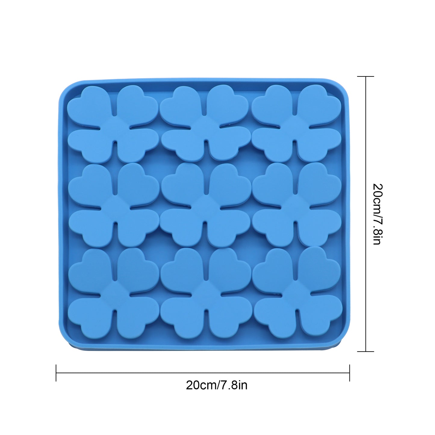 Royal Pets Silicone Pet Square Shaped Slow Feeding Lick Mat, Blue