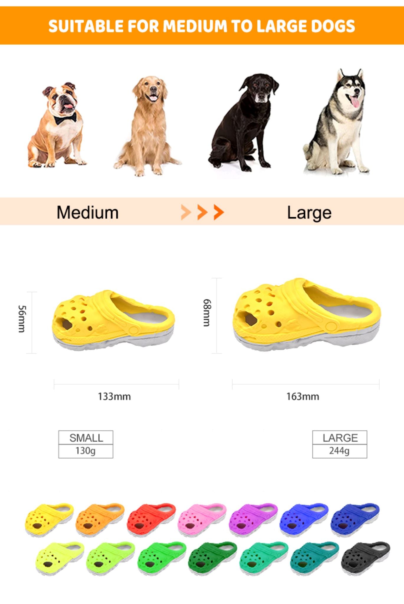 ROYAL PETS USA Indestructible, Durable & Tough Slipper Dog Chew Toy for Aggressive Chewers. Slow Treat Dispensing Interactive Toys for S, M & L Breed -*100% NATURAL RUBBER -10000 BITES TESTED - UNIQUE DESIGN FOR ORAL CARE*