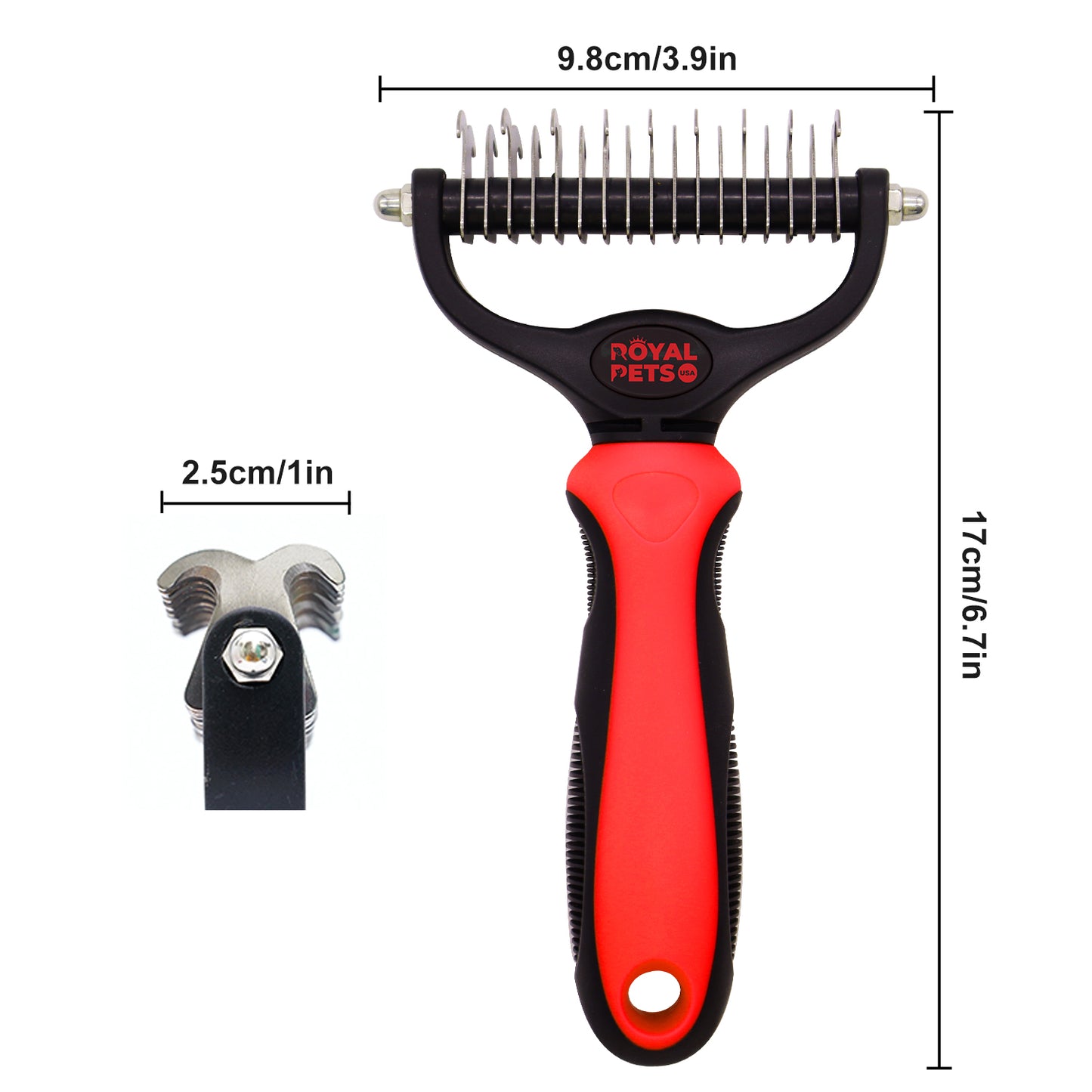 Royal Pets Stainless Double Sided Pet Dematting Comb 1