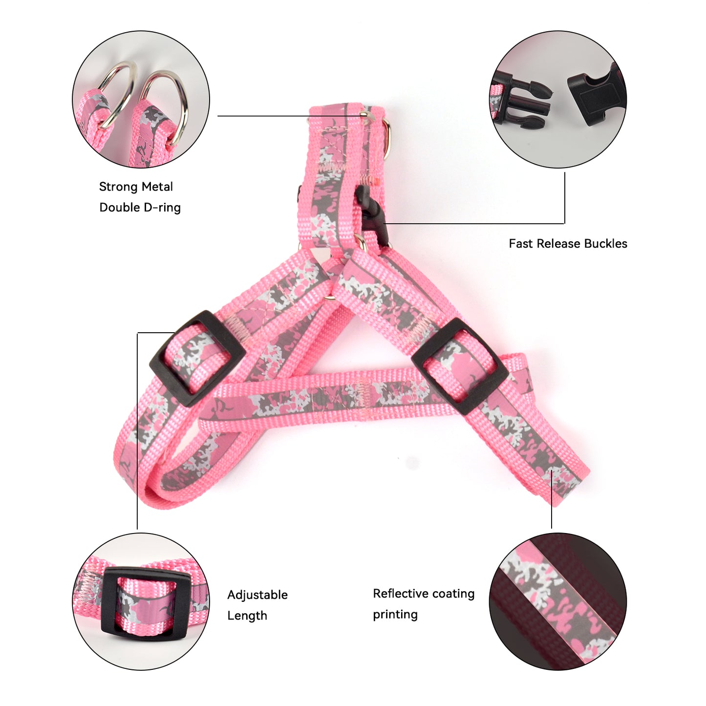 Arnés y correas para mascotas con estampado de Royal Pets