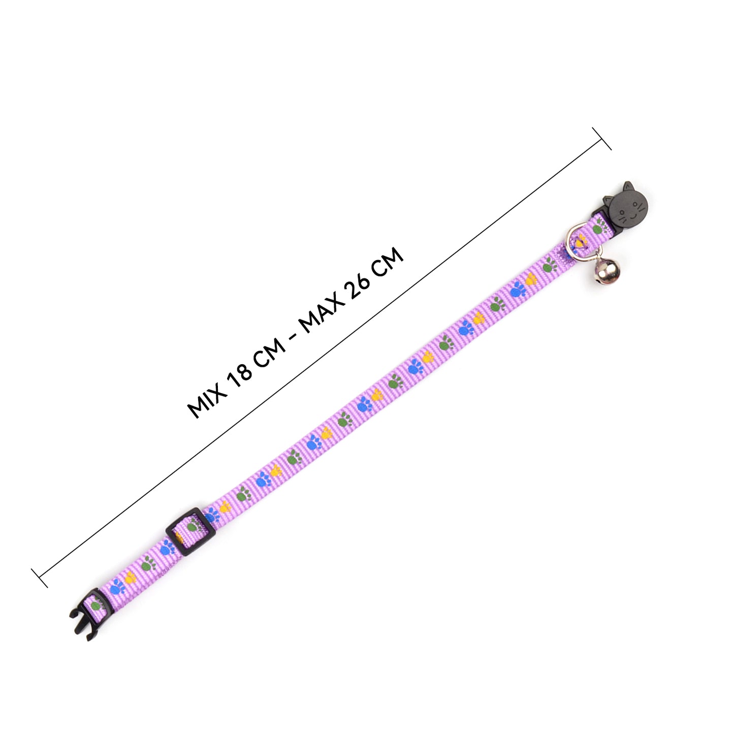 Royal Pets 6 Pcs Cat Collars Set MT 006 with Bell