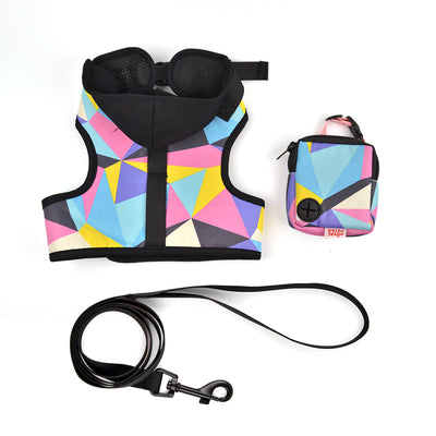 Arnés Royal Pets con gorro, bolsa y correas