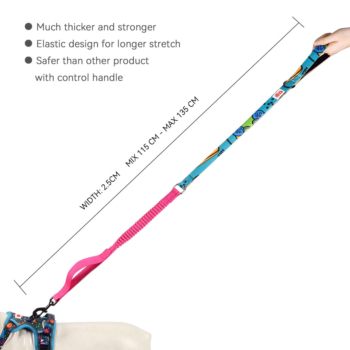 Royal Pets Printed Bungee Rope Leashes