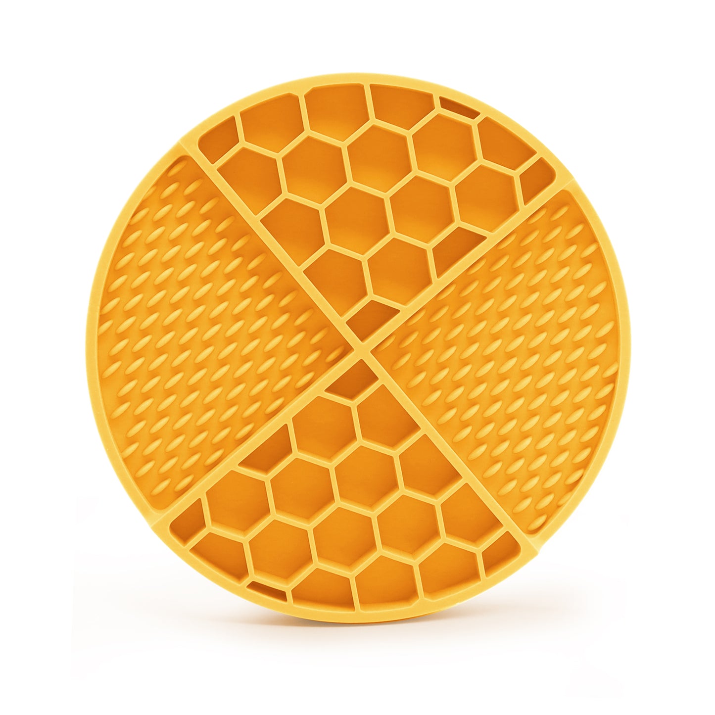 Royal Pets 2-in-1 Silicon Pet Lick Mat with Suction Yellow - Food Grade Safety