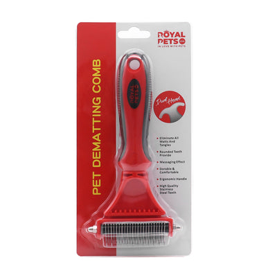 Royal Pets Double Sided Shedding & Dematting Undercoat Rake