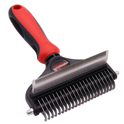 Royal Pets Cepillo para rastrillo desmaquillante de doble cara DeShedding Undercoat