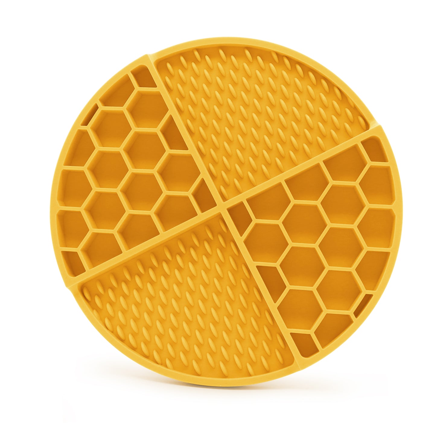 Royal Pets 2-in-1 Silicon Pet Lick Mat with Suction Yellow - Food Grade Safety