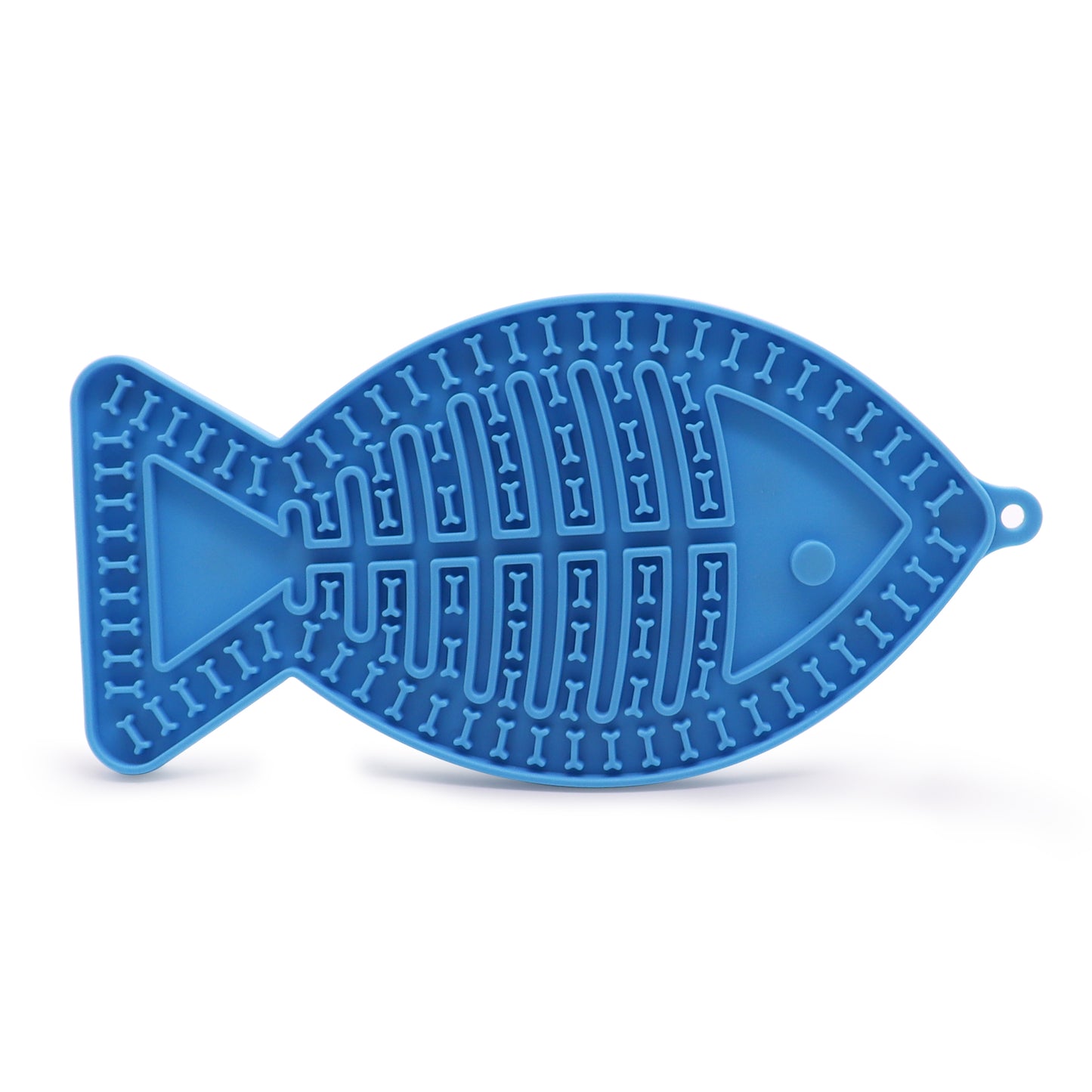 Royal Pets USA Pack Fish Shape Blue Lick Mat for Dog & Cat Slow Feeder ; Perfect for Food, Treats, Yogurt, or Peanut Butter, Alternative to a Slow Feed Dog Normal Mat.