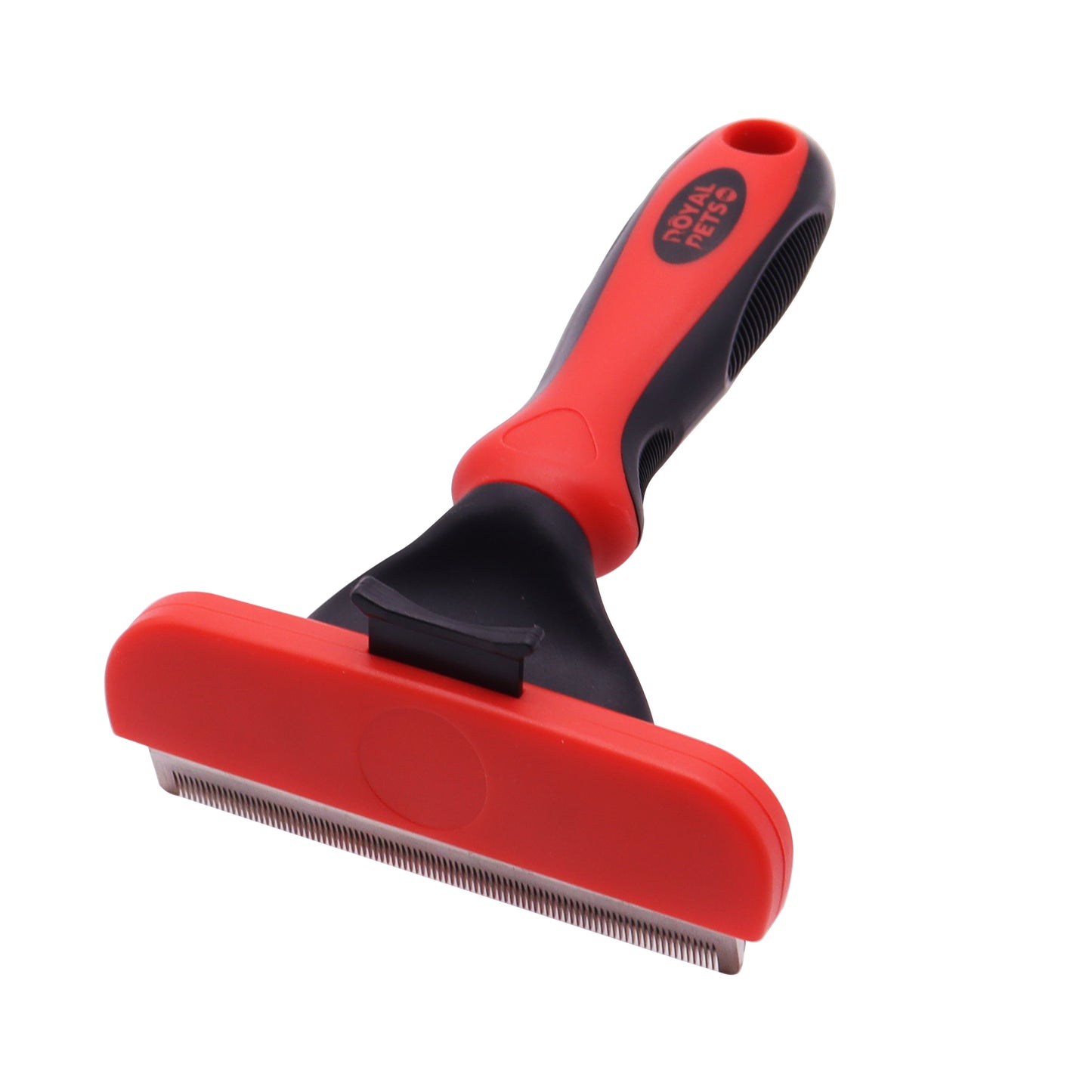 Royal Pets Easy Cleaning Pet Deshedding Rake Red