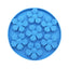 Royal Pets Silicone Pet Slow Feeding Lick Mat Round Blue- Food Grade Safety