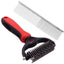 Royal Pets USA Grooming Tool - Professional Double-Sided Undercoat Rake & Extra Wide Grooming Comb, Dual Pack For Dogs & Cats for Shedding Detangling Matted and Knotted Undercoat Hair (Large)