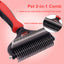 Royal Pets Dual Sided Dematting DeShedding Undercoat Rake Brush