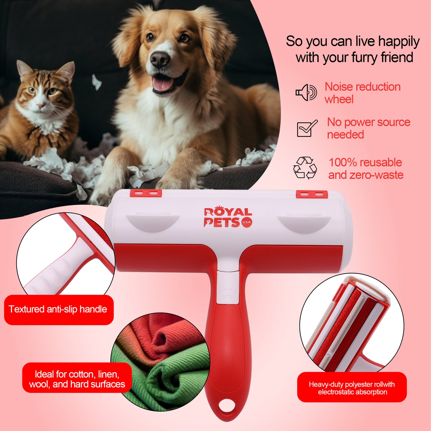 Royal Pets Pet Hair Remover Roller