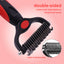 Royal Pets USA Dog Grooming Brush for Shedding 2-in1 Deshedding Tool & Undercoat Rake for Long and Short Hair Dogs with Double Coat - Dematting Comb and Pet Hair Deshedder, Life-Time Guarantee (Large)