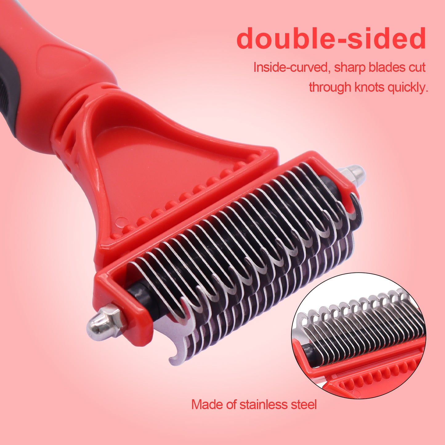 Royal Pets Double Sided Shedding & Dematting Undercoat Rake