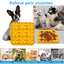 Royal Pets Silicone Pet Square Shaped Slow Feeding Lick Mat Yellow