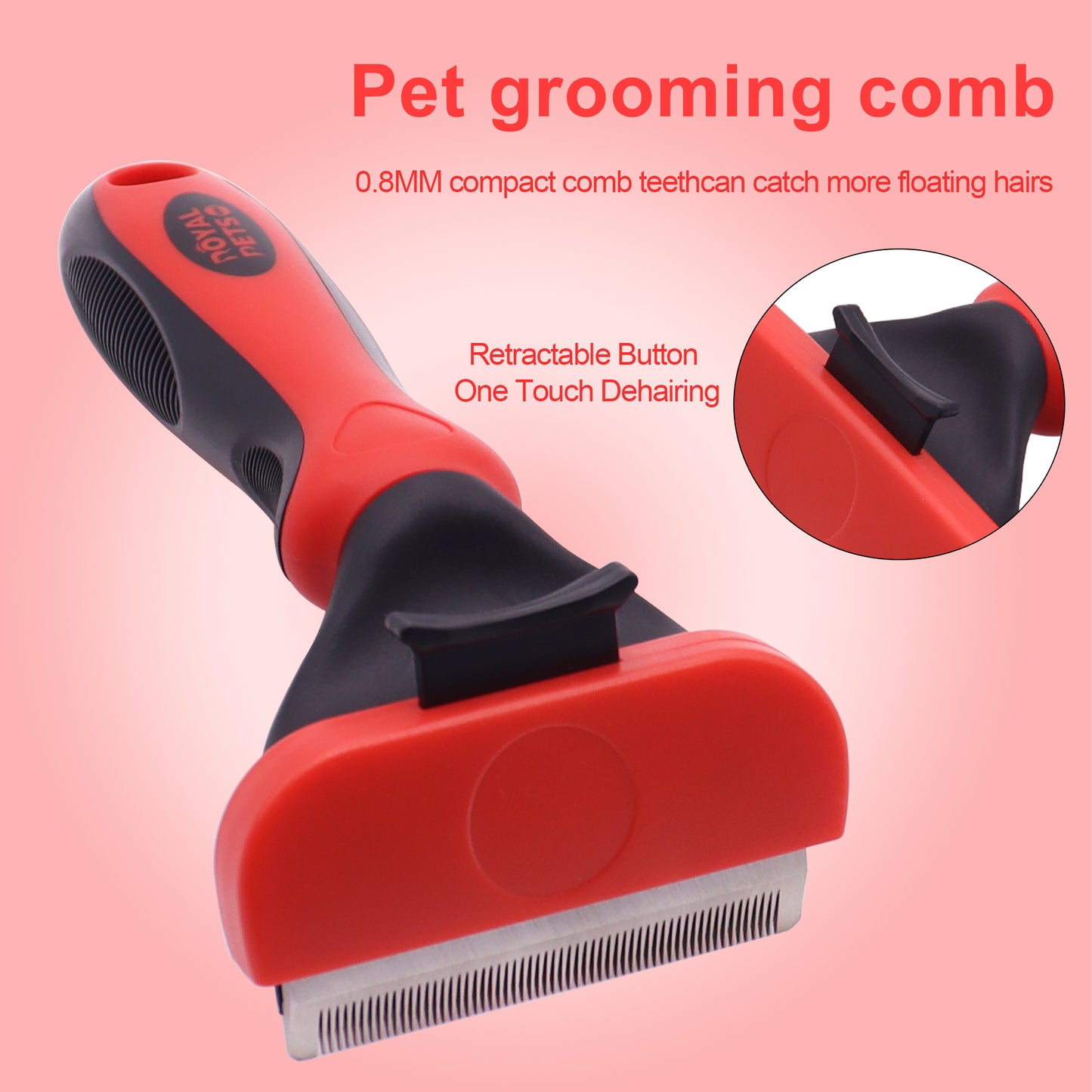 Royal Pets Grooming Deshedding Rake