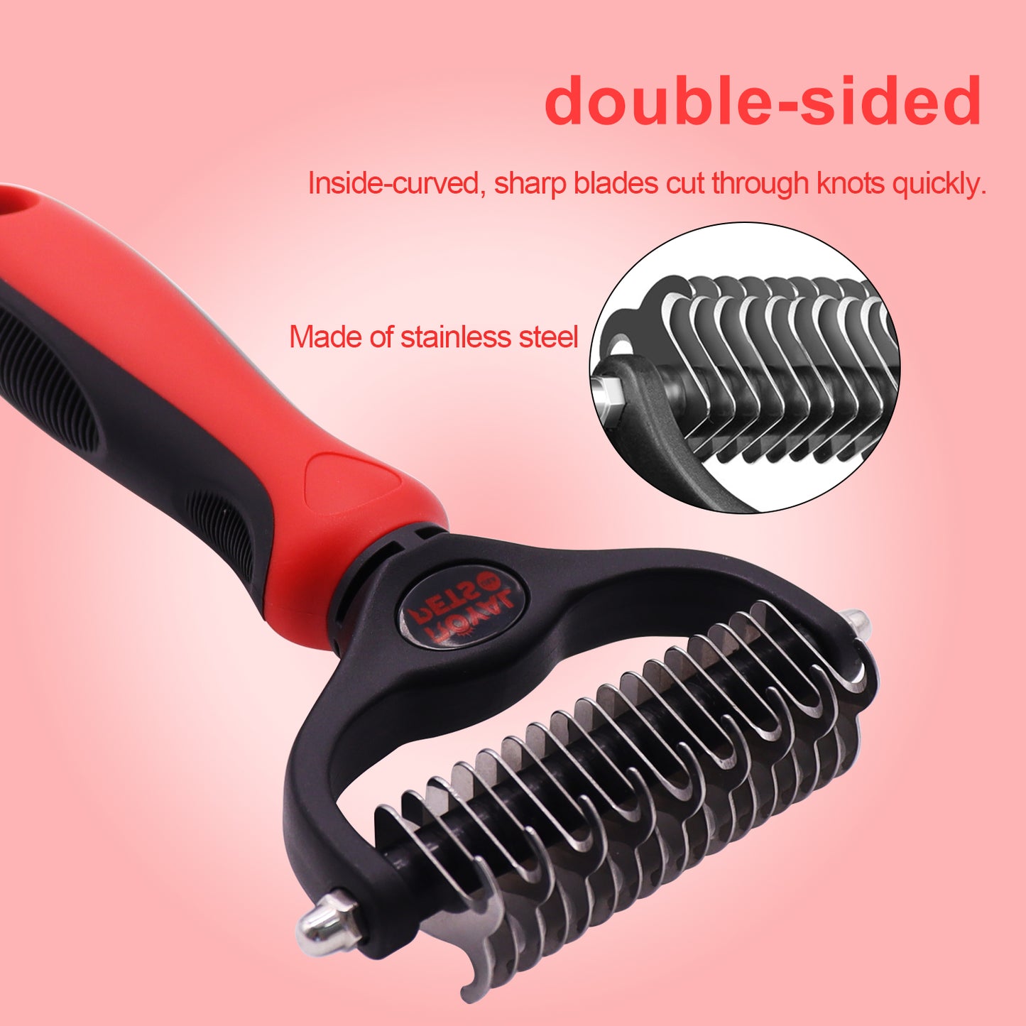 Royal Pets Stainless Double Sided Pet Dematting Comb 1