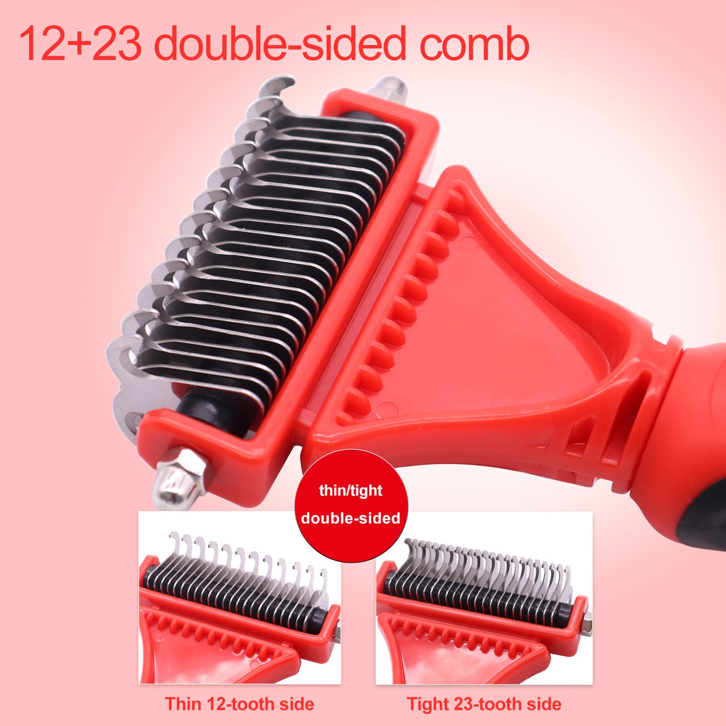Royal Pets Double Sided Shedding & Dematting Undercoat Rake
