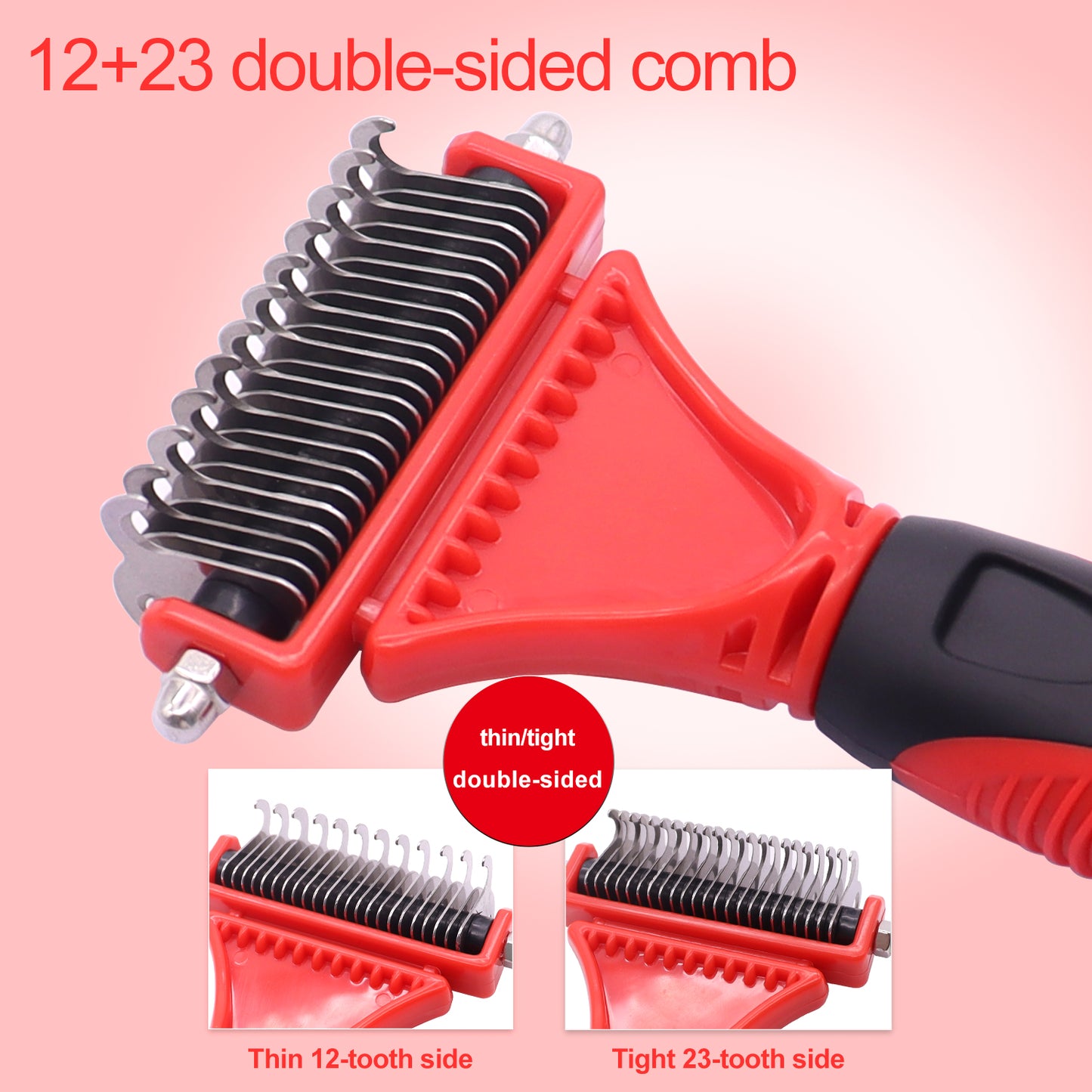 Royal Pets Double Sided Shedding & Dematting Undercoat Rake