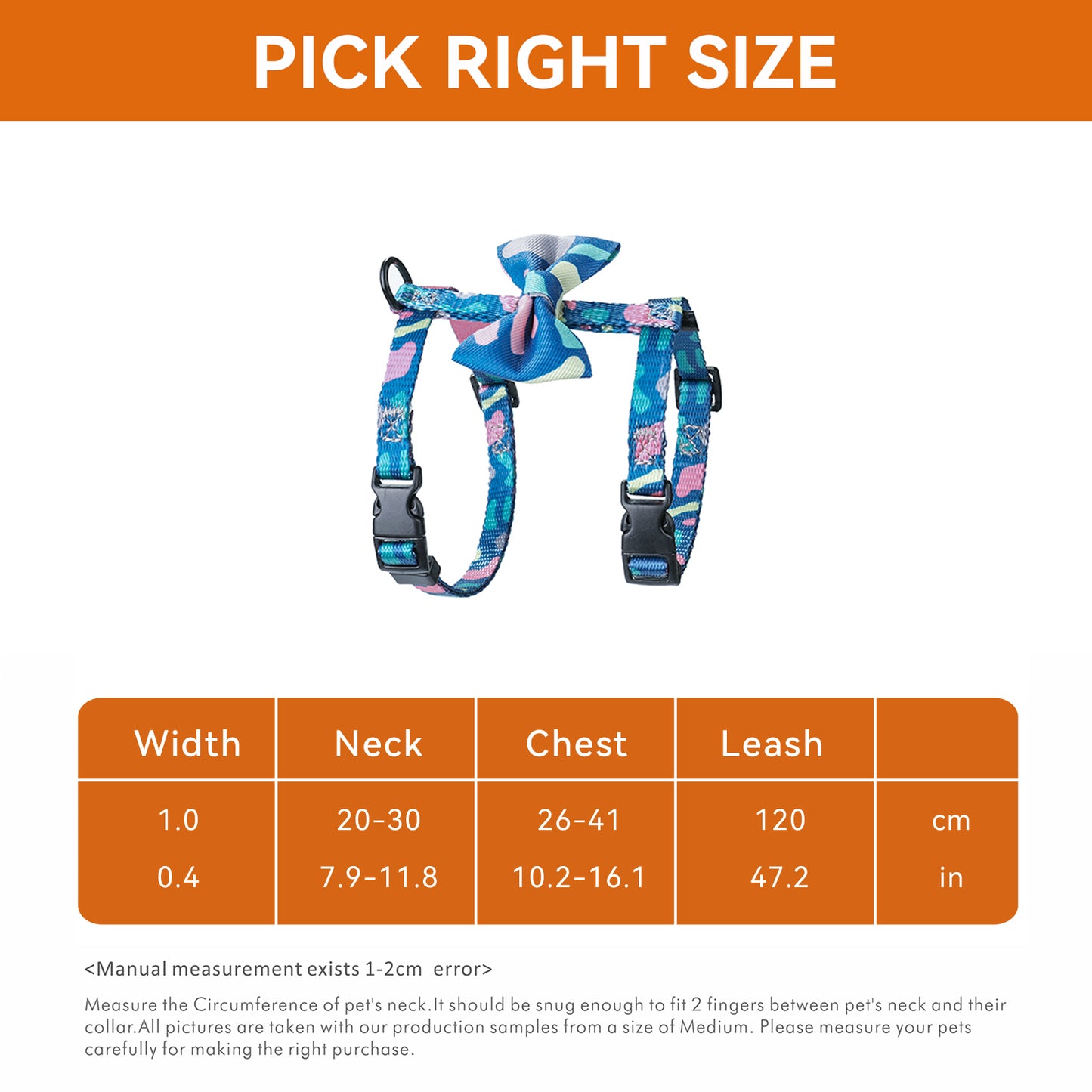 Royal Pets Pet Harness & Leash with Bow