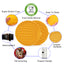 Royal Pets USA Pack Earth Shape Yellow Lick Mat for Dog & Cat Slow Feeder ; Perfect for Food, Treats, Yogurt, or Peanut Butter, Alternative to a Slow Feed Dog Normal Mat.