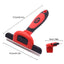 Royal Pets USA Professional Deshedding Brush 83 Teeths for Dogs and Cats with Short or Long Hair Effectively Removes Dead Hair and Untangles Up To 95%. Detachable Head for Easy Cleaning. (Slim Handle)
