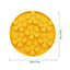 Royal Pets Silicone Pet Slow Feeding Lick Mat Round Yellow - Food Grade Safety