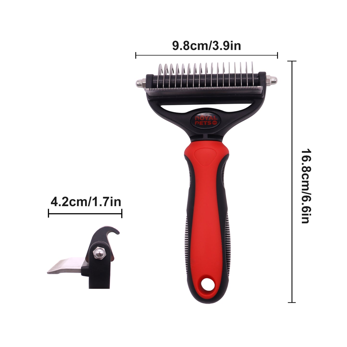 Royal Pets Dual Head Undercoat Brush Rake