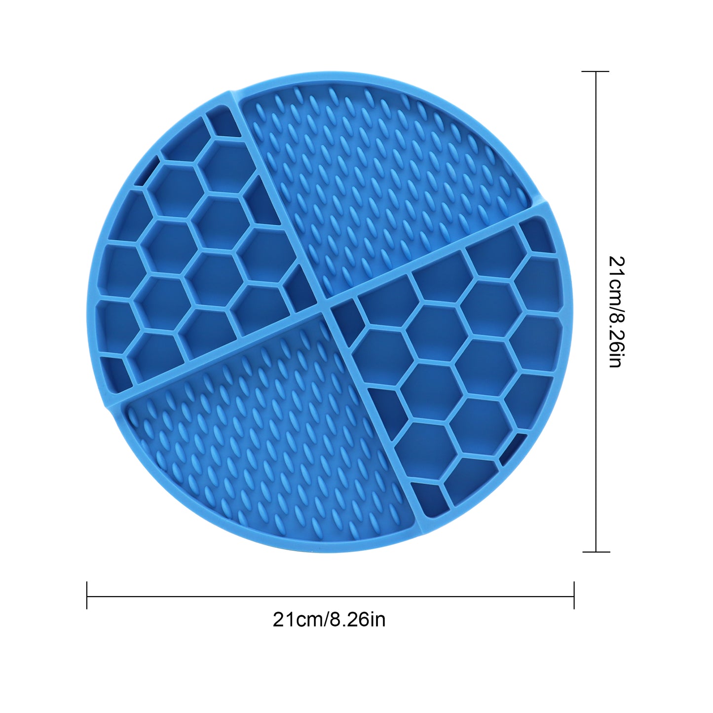 Royal Pets Silicone Pet 2-in-1 Lick Mat Blue -Food Grade Safety