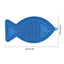 Royal Pets USA Pack Fish Shape Blue Lick Mat for Dog & Cat Slow Feeder ; Perfect for Food, Treats, Yogurt, or Peanut Butter, Alternative to a Slow Feed Dog Normal Mat.