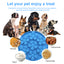 Royal Pets Silicone Pet Slow Feeding Lick Mat Round Blue- Food Grade Safety
