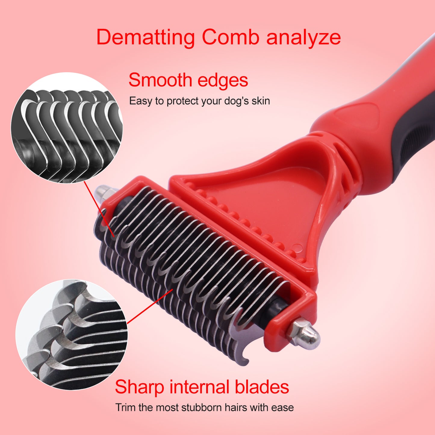 Royal Pets Double Sided Shedding & Dematting Undercoat Rake