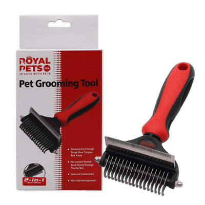 Royal Pets Dual Head Undercoat Brush Rake