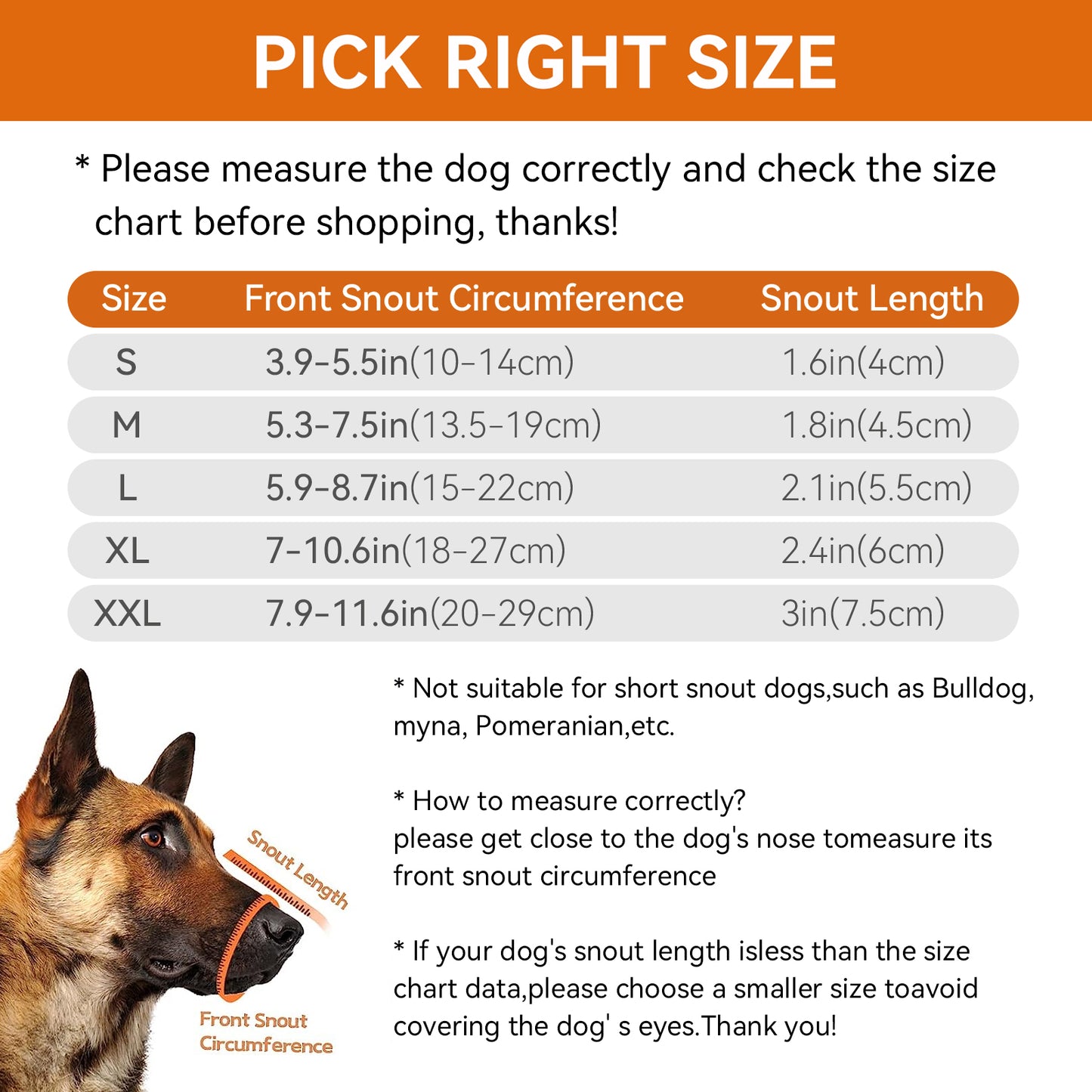 Royal Pets Pet Muzzle Reflective - Strong & Heavy Duty Strip