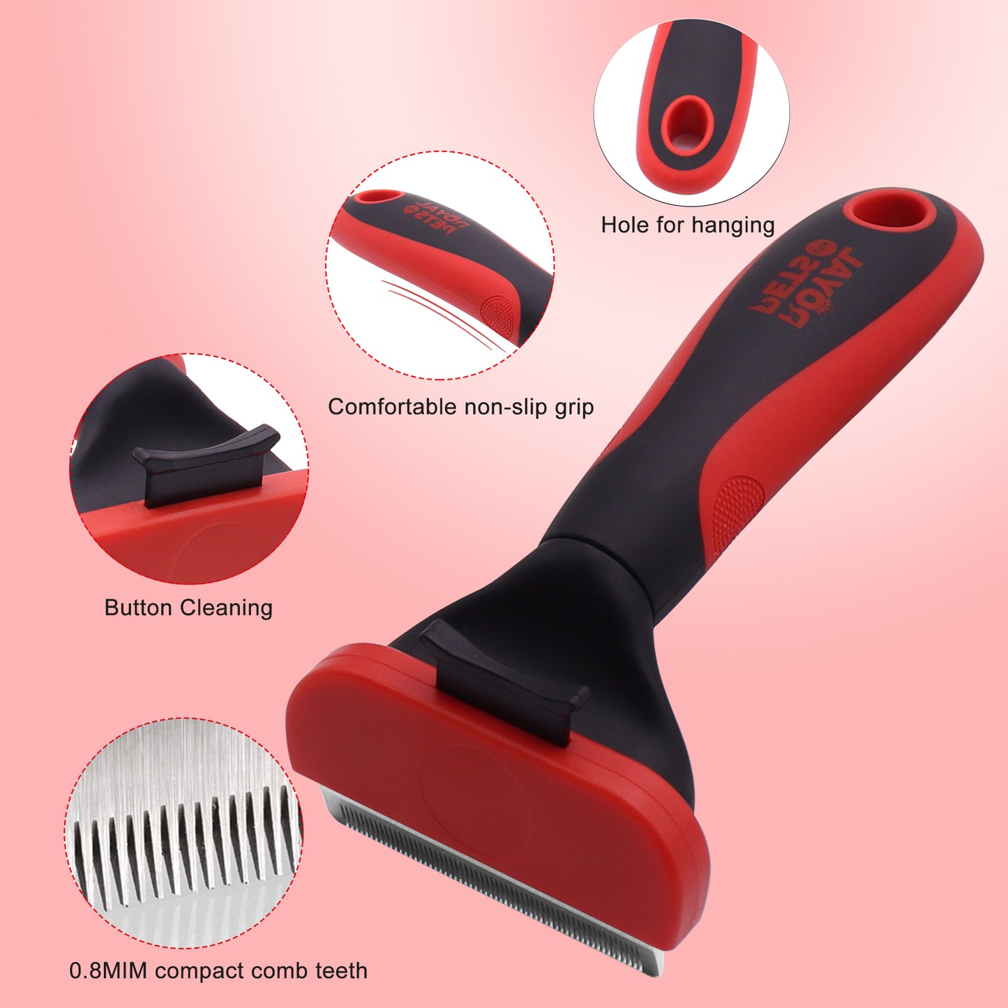Royal Pets Self-cleaning Deshedding Rake