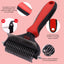 Royal Pets USA Pet Grooming Brush 2-in-1 Dematting & Comb Set Undercoat Rake for Dogs and Cats, New Design, Life-Time Guarantee, Extra Wide Dog & Cats Grooming Brush for Small to Large Breed (Small)