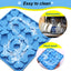 Royal Pets Silicone Pet Square Shaped Slow Feeding Lick Mat, Blue