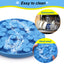 Royal Pets Silicone Pet Slow Feeding Lick Mat Round Blue- Food Grade Safety