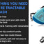 Royal Pets USA Retractable Dog Leash with Strong LED Flash-Light, Anti-Lock Mechanism, Tangle Free, Anti-Slip Comfort Grip, Dog Safety Walking Leash for Small, Medium & Large Breed (Blue, 16 Ft)