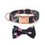 Royal Pets Dog Printed Collar Metal Buckle With Stylish Bow Tie Fashionable - Heavy Duty