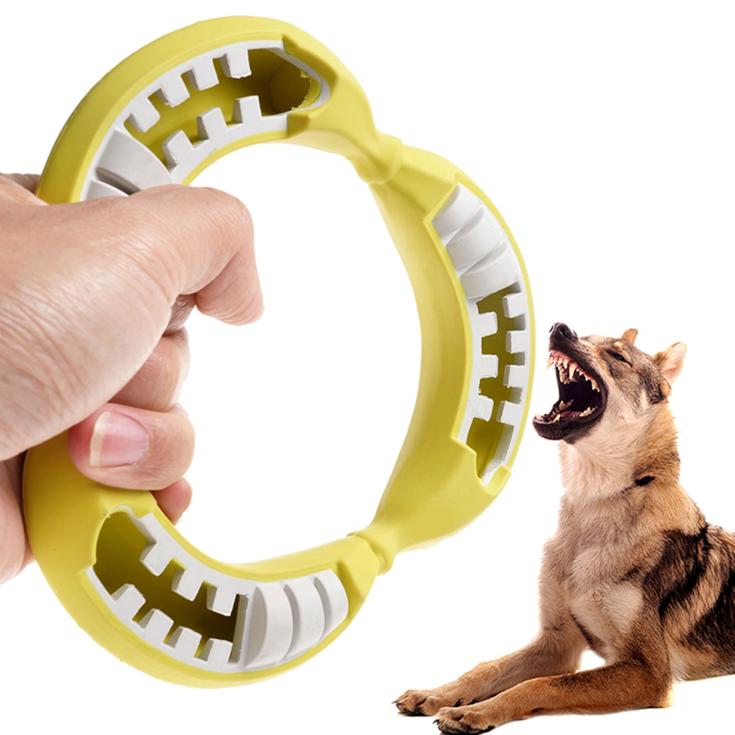 Royal Pets USA Indestructible, Durable & Tough Banana Dog Chew Toy for Aggressive Chewers. Slow Treat Dispensing & Oral Care Interactive Toys for S, M & L Breed - 100% Natural Rubber- 10000 bites tested