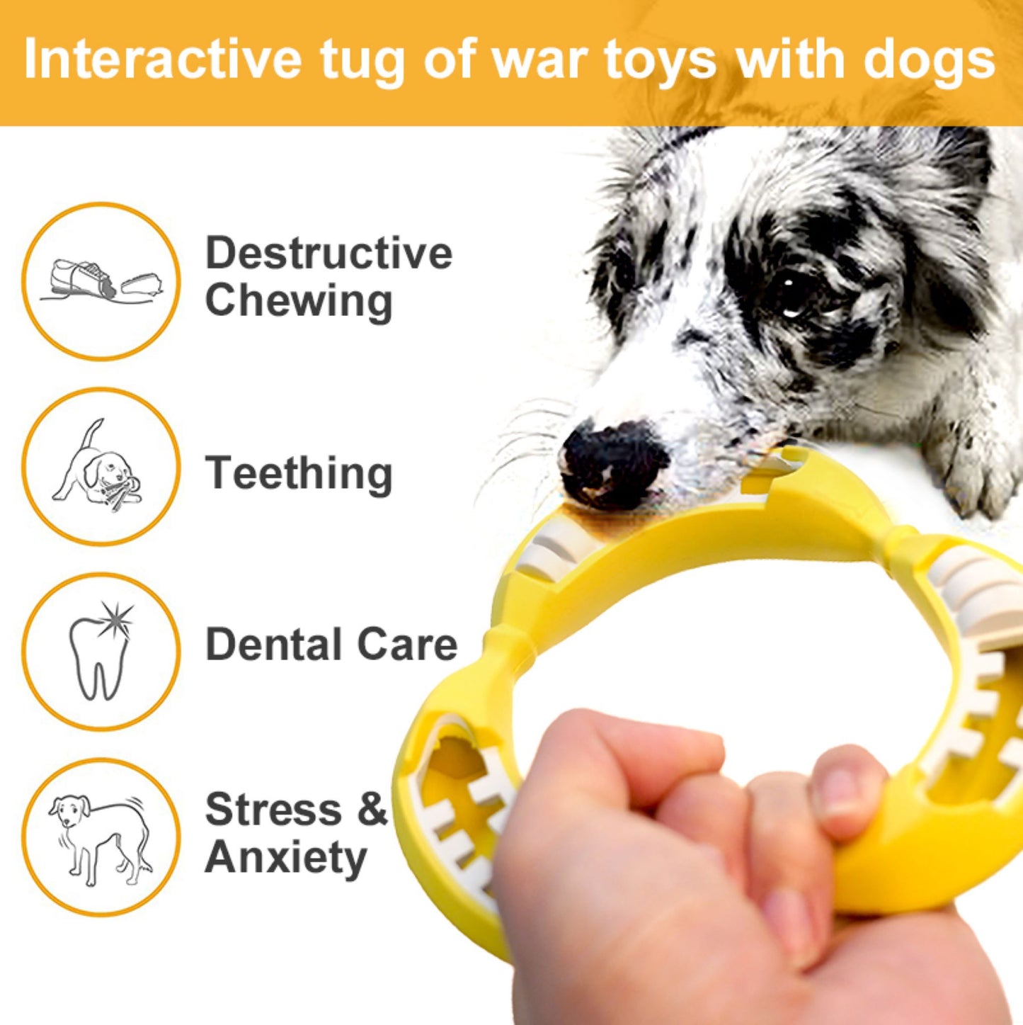 Royal Pets USA Indestructible, Durable & Tough Banana Dog Chew Toy for Aggressive Chewers. Slow Treat Dispensing & Oral Care Interactive Toys for S, M & L Breed - 100% Natural Rubber- 10000 bites tested