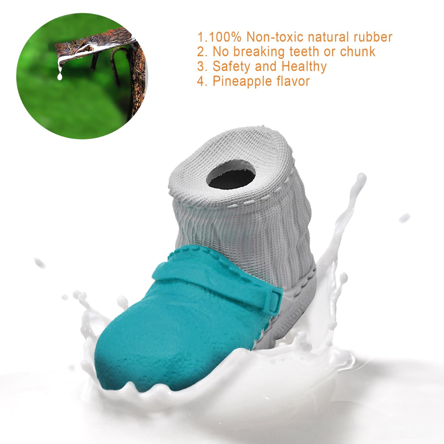 ROYAL PETS USA Indestructible, Durable & Tough Boot Dog Chew Toy for Aggressive Chewers. Slow Treat Dispensing Interactive Toys for S, M & L - 100% NATURAL RUBBER -10000 BITES TESTED - UNIQUE DESIGN FOR ORAL CARE