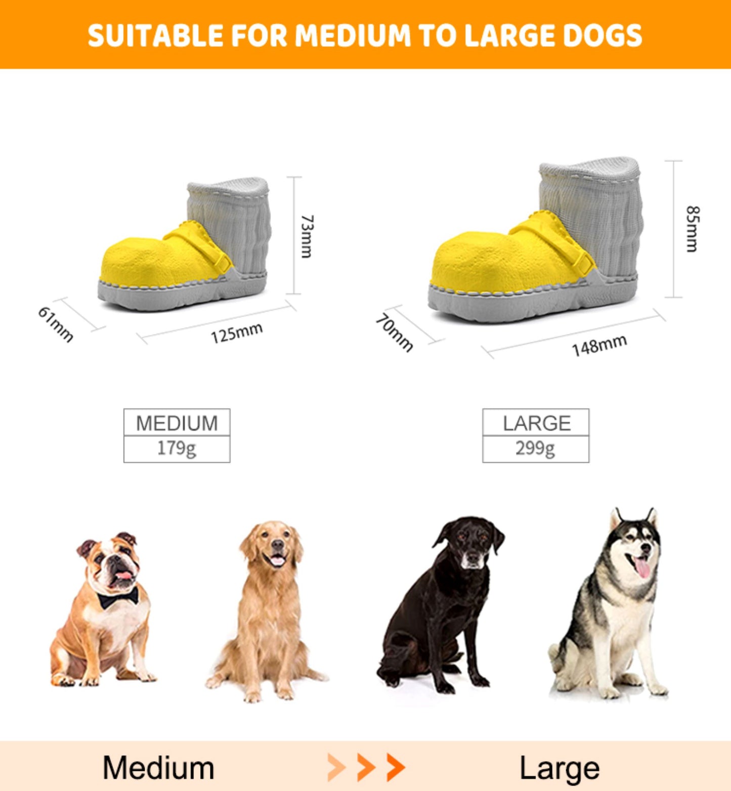 ROYAL PETS USA Indestructible, Durable & Tough Boot Dog Chew Toy for Aggressive Chewers. Slow Treat Dispensing Interactive Toys for S, M & L - 100% NATURAL RUBBER -10000 BITES TESTED - UNIQUE DESIGN FOR ORAL CARE