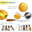 ROYAL PETS USA Indestructible, Durable & Tough Durian Dog Chew Toy for Aggressive Chewers. Slow Treat Dispensing Interactive Toys for S, M & L Breed - 100% NATURAL RUBBER -10000 BITES TESTED - UNIQUE DESIGN FOR ORAL CARE
