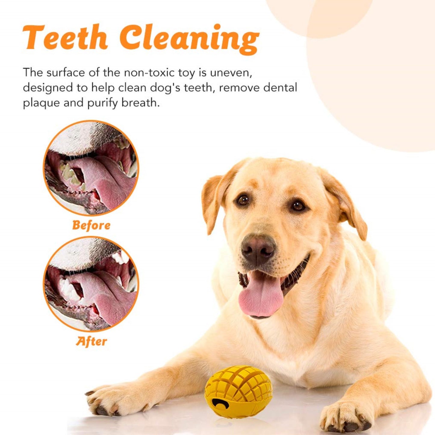 ROYAL PETS USA Indestructible, Durable & Tough Mango Dog Chew Toy for Extreme Aggressive Chewers. Slow Treat Dispensing Interactive Toys for S ,M,L Breed - 100% NATURAL RUBBER -10000 BITES TESTED - UNIQUE DESIGN FOR ORAL CARE