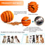 ROYAL PETS USA Indestructible, Durable & Tough Orange Dog Chew Toy for Aggressive Chewers. Slow Treat Dispensing Interactive Toys for S, M & L Breed -100% NATURAL RUBBER -10000 BITES TESTED - UNIQUE DESIGN FOR ORAL CARE
