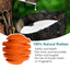 ROYAL PETS USA Indestructible, Durable & Tough Orange Dog Chew Toy for Aggressive Chewers. Slow Treat Dispensing Interactive Toys for S, M & L Breed -100% NATURAL RUBBER -10000 BITES TESTED - UNIQUE DESIGN FOR ORAL CARE