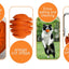 ROYAL PETS USA Indestructible, Durable & Tough Orange Dog Chew Toy for Aggressive Chewers. Slow Treat Dispensing Interactive Toys for S, M & L Breed -100% NATURAL RUBBER -10000 BITES TESTED - UNIQUE DESIGN FOR ORAL CARE